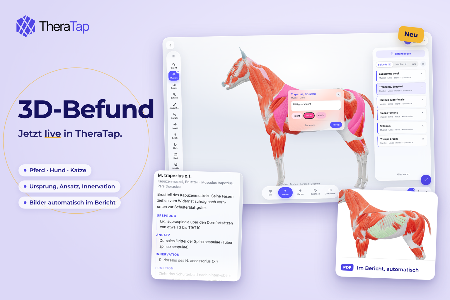 3D-fund: fund direkte på den drejelige model