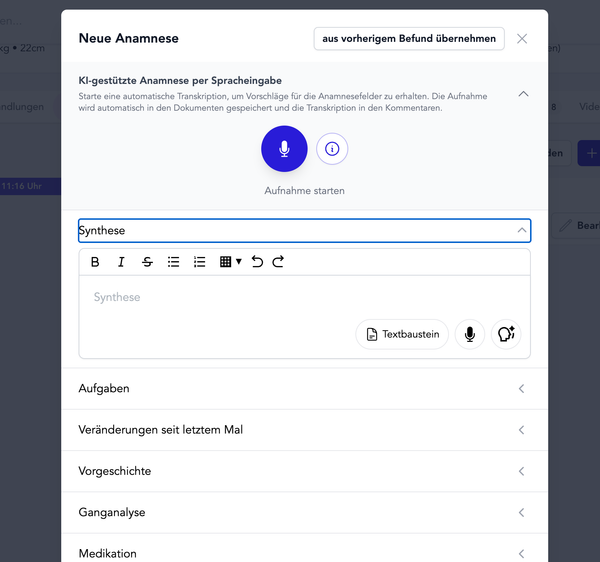 Rapporter om medicinsk historie