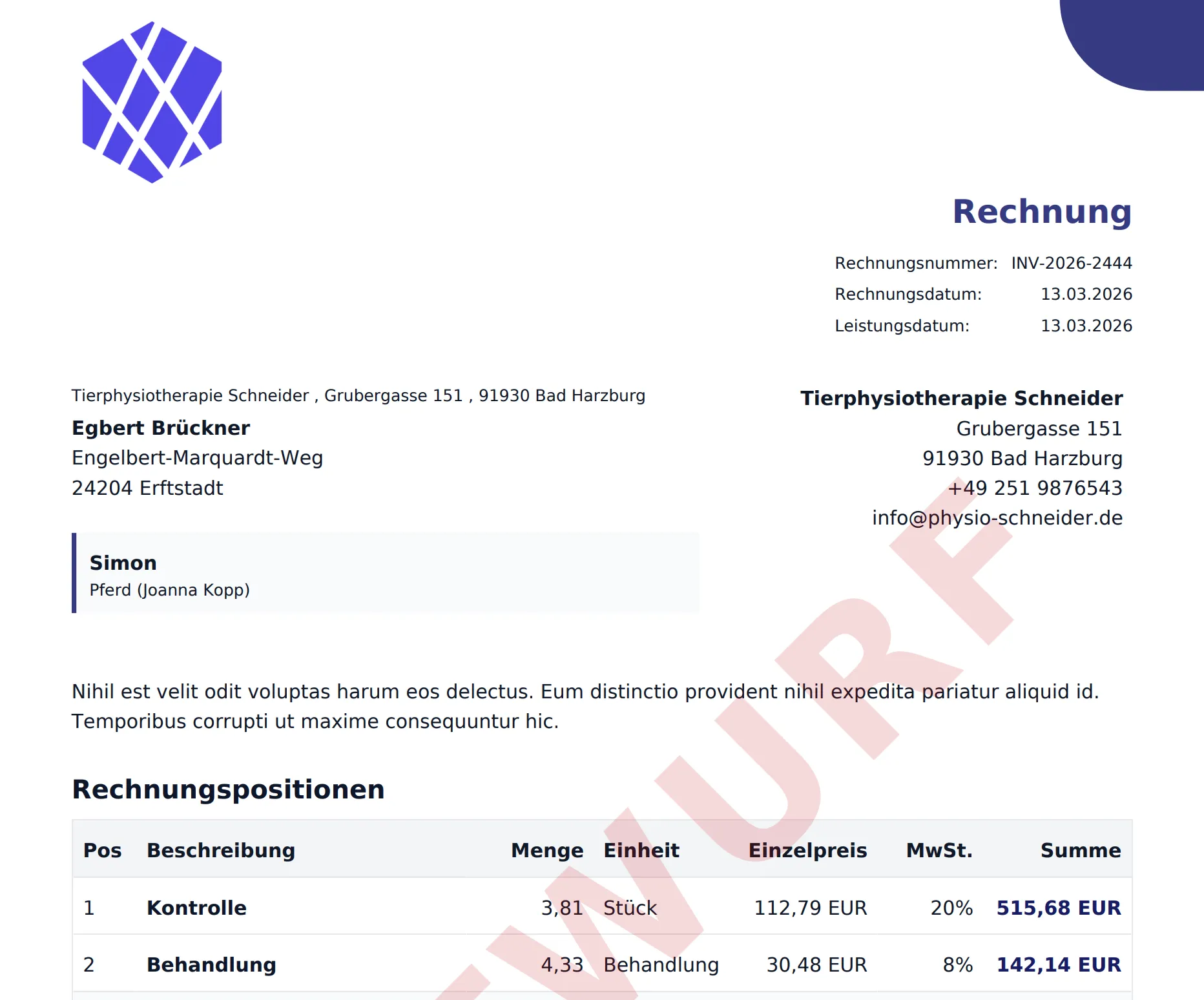 Fler-behandler-fakturaer