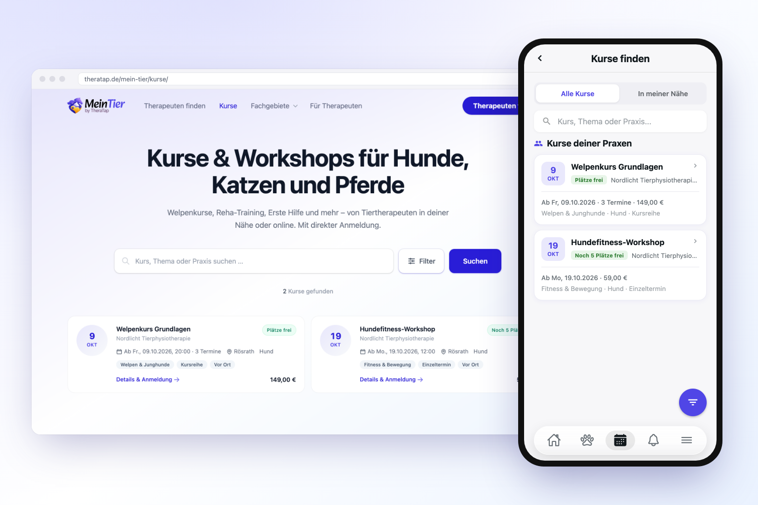 Nyt i TheraTap: kurser & workshops – nu efter aftale